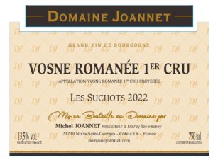2022 Domaine Michel Joannet, Vosne Romanee 1er Cru Les Suchots (image for) 2022 Domaine Michel Joannet, Vosne Romanee 1er Cru Les Suchots