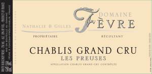 (image for) 2022 Domaine Nathalie et Gilles Fevre, Chablis Grand Cru Les Preuses