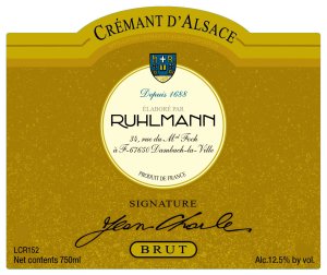 (image for) NV Domaine Ruhlmann Cremant d' Alsace Brut