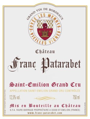(image for) 2016 Chateau Franc Patarabet, Cuvee Leopold, St. Emilion Grand Cru