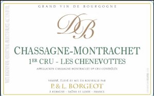 (image for) 2023 Domaine Laurent et Pascal Borgeot, Chassagne Montrachet 1er Cru Les Chenevottes