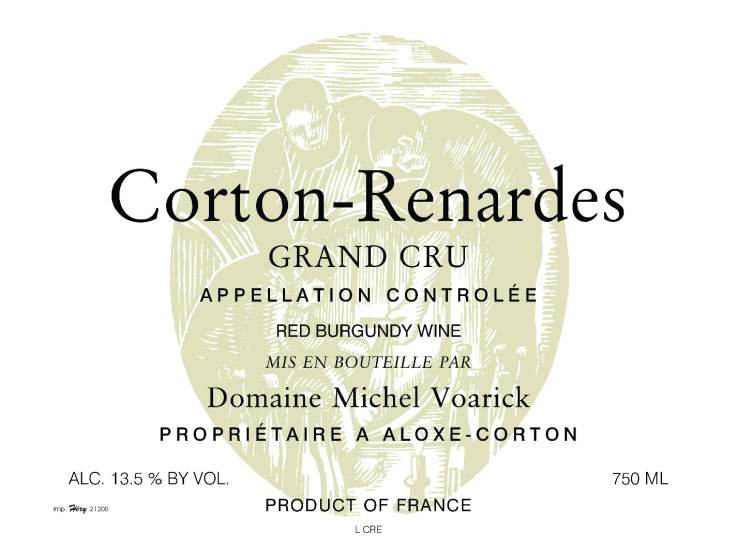 (image for) 2022 Domaine Michel Voarick, Corton Renardes Grand Cru Rouge