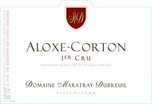 (image for) 2022 Domaine Maratray-Dubreuil, Aloxe Corton 1er Cru Rouge