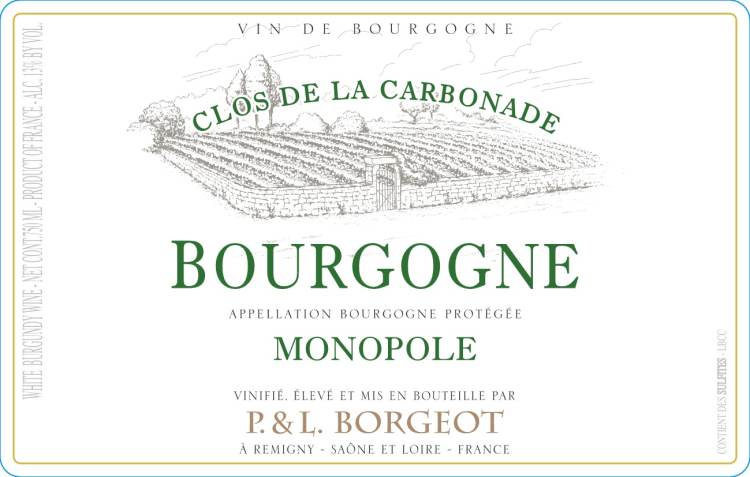 (image for) 2022 Domaine Laurent et Pascal Borgeot, Bourgogne Blanc Monopole Clos de la Carbonade