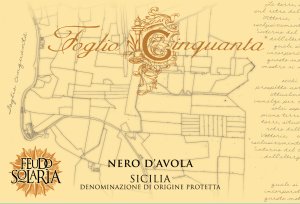 (image for) 2020 Feudo Solaria, Nero D' Avola Foglio Cinquanta Sicilia
