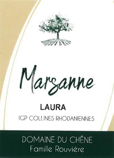 (image for) 2022 Domaine du Chene, Marsanne Laura Collines Rhodaniennes