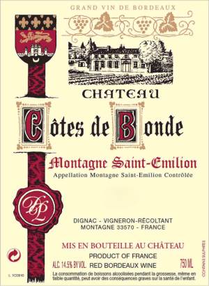 (image for) 2018 Chateau Cotes de Bonde, Montagne Saint-Emilion