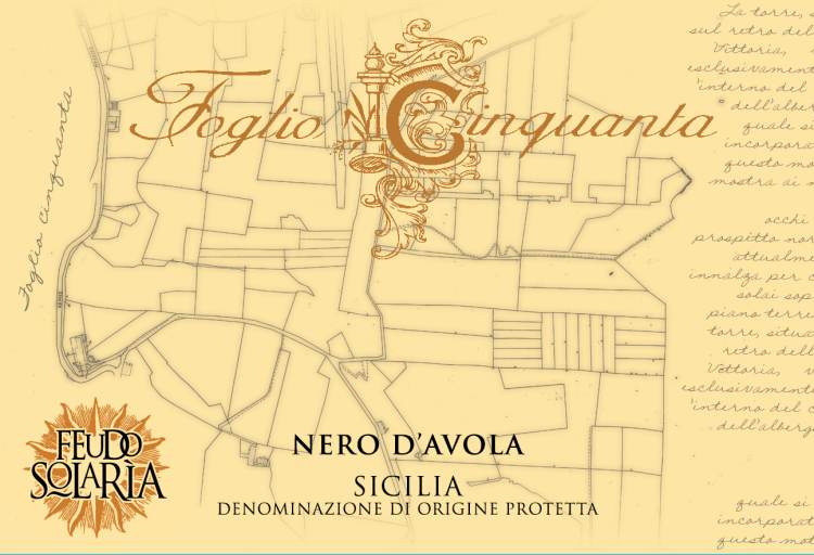 (image for) 2020 Feudo Solaria, Nero D' Avola Foglio Cinquanta Sicilia