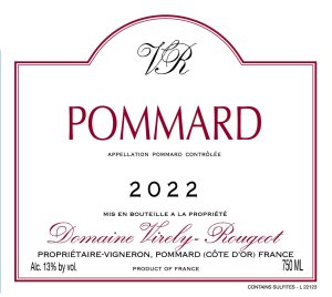 (image for) 2022 Domaine Virely-Rougeot, Pommard