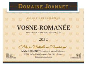 (image for) 2022 Domaine Michel Joannet, Vosne Romanee