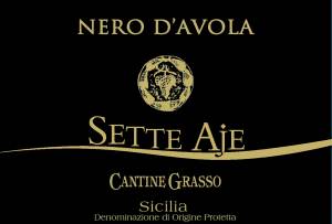 (image for) 2021 Cantine Grasso Sette Aje, Nero D' Avola DOP Terre Siciliane