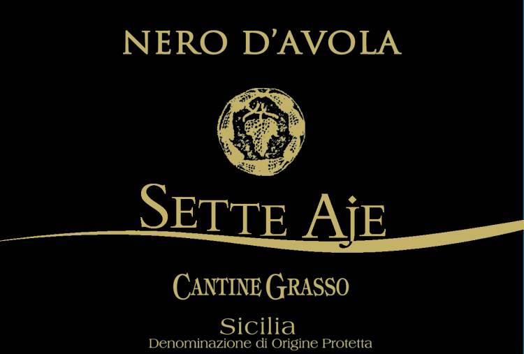 (image for) 2021 Cantine Grasso Sette Aje, Nero D' Avola DOP Terre Siciliane