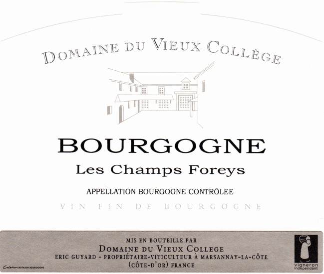 (image for) 2022 Domaine du Vieux College, Bourgogne Rouge Cote d'OR