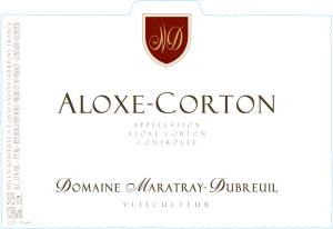 (image for) 2022 Domaine Maratray-Dubreuil, Aloxe Corton Rouge