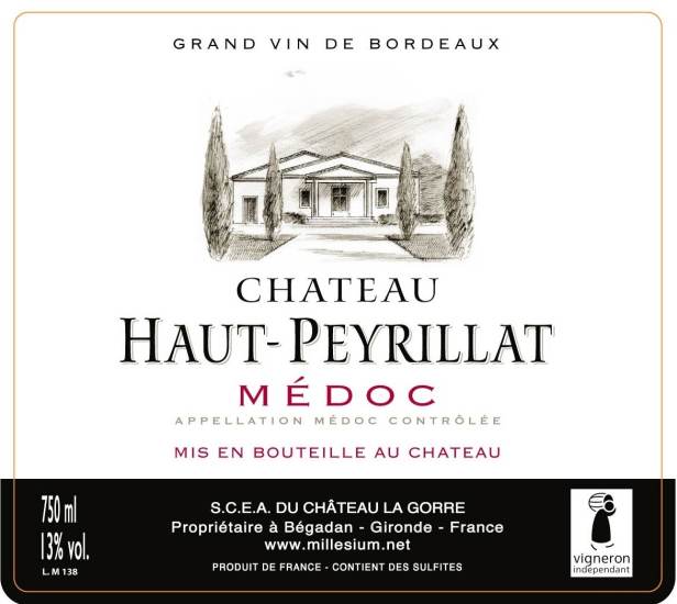 (image for) 2021 Chateau Haut Peyrillat, Medoc