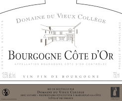 (image for) 2022 Domaine du Vieux College, Bourgogne Rouge Cote d'OR