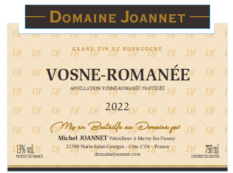 (image for) 2022 Domaine Michel Joannet, Vosne Romanee